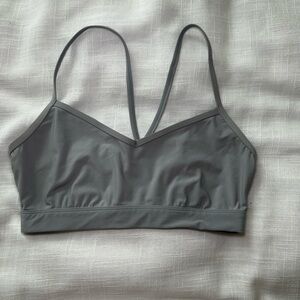 Only Grey V-Neck Bralette with Thin Straps